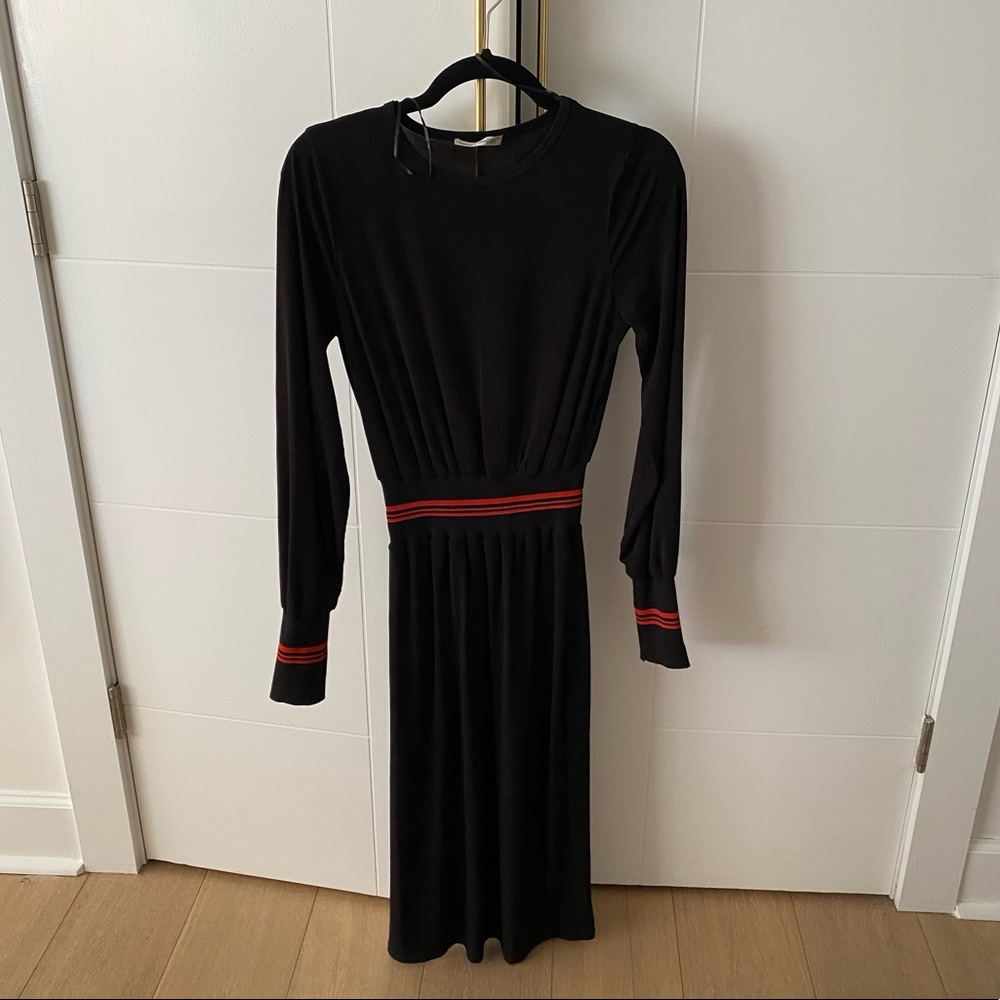 Zara midi dress (s, black)